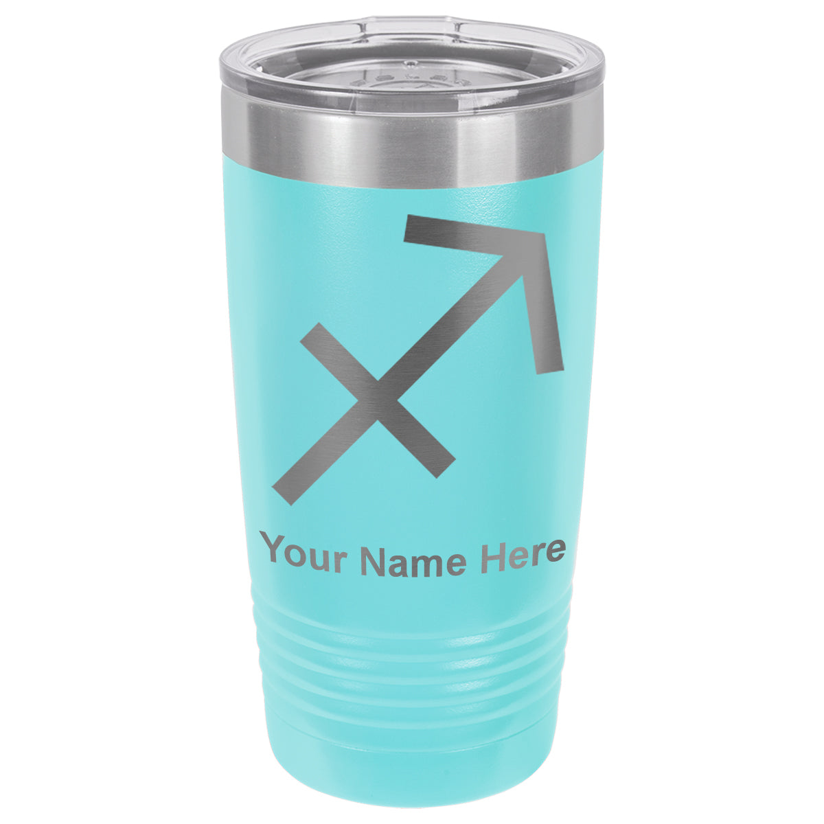 20oz Vacuum Insulated Tumbler Mug, Zodiac Sign Sagittarius, Personalized Engraving Included