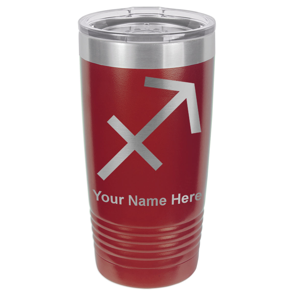20oz Vacuum Insulated Tumbler Mug, Zodiac Sign Sagittarius, Personalized Engraving Included