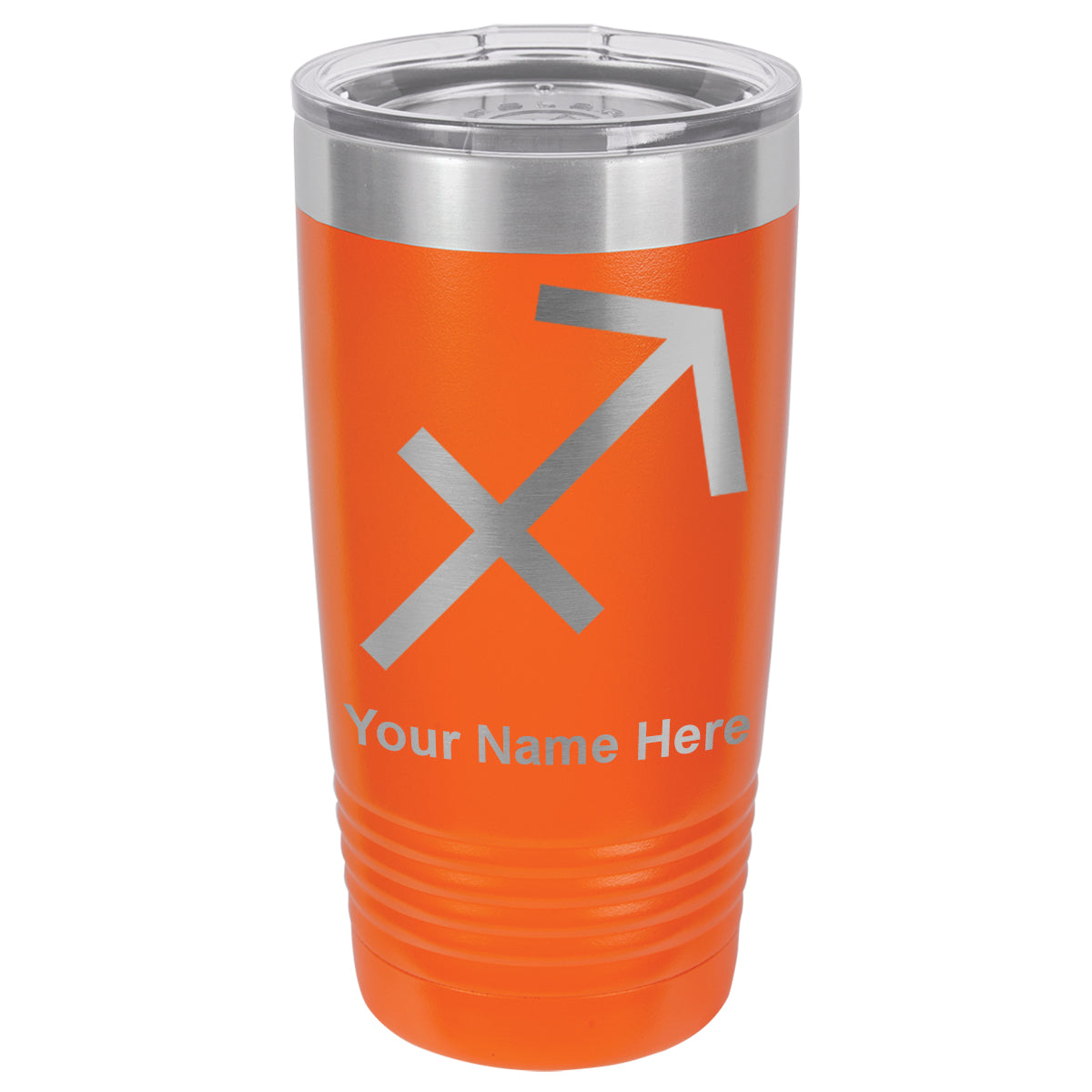 20oz Vacuum Insulated Tumbler Mug, Zodiac Sign Sagittarius, Personalized Engraving Included