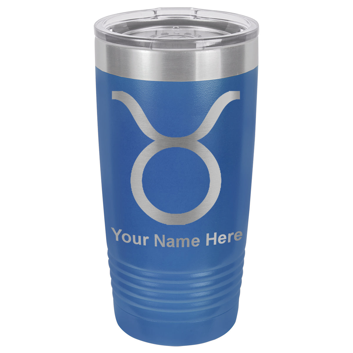 20oz Vacuum Insulated Tumbler Mug, Zodiac Sign Taurus, Personalized Engraving Included