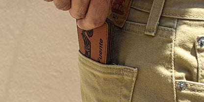 Faux Leather Bi-Fold Wallet, Military Soldier, Personalized Engraving Included