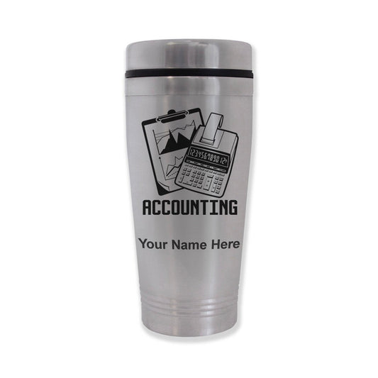 Commuter Travel Mug, Accounting, Personalized Engraving Included - LaserGram Custom Engraved Gifts